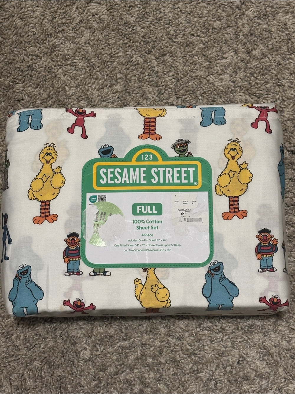 NWT Sesame Street Full Sheet Set